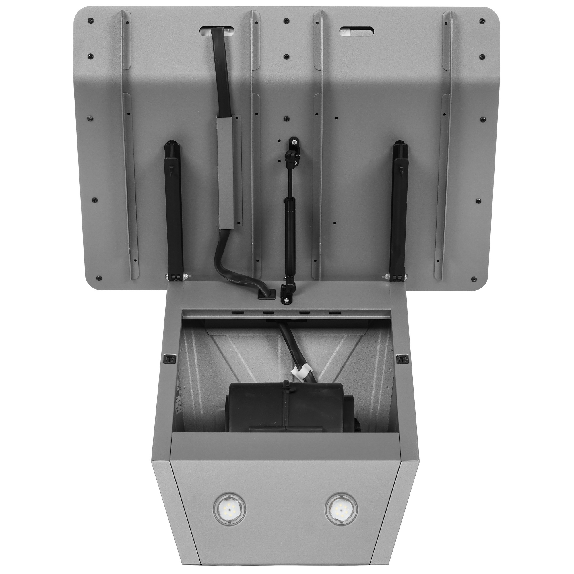 9054734 Вытяжка наклонная KRONA SATURN 600 DN 4S белый/белый, серебристый STDN-0039405 - Вид №8