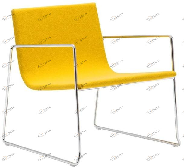 Andreu World Штабелируемое мягкое кресло-санки Lineal Bu0589