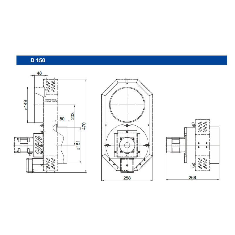 Дымосос Zota D 150 ZOTA_ZOTA ДЫМОСОСD150 - Вид №4
