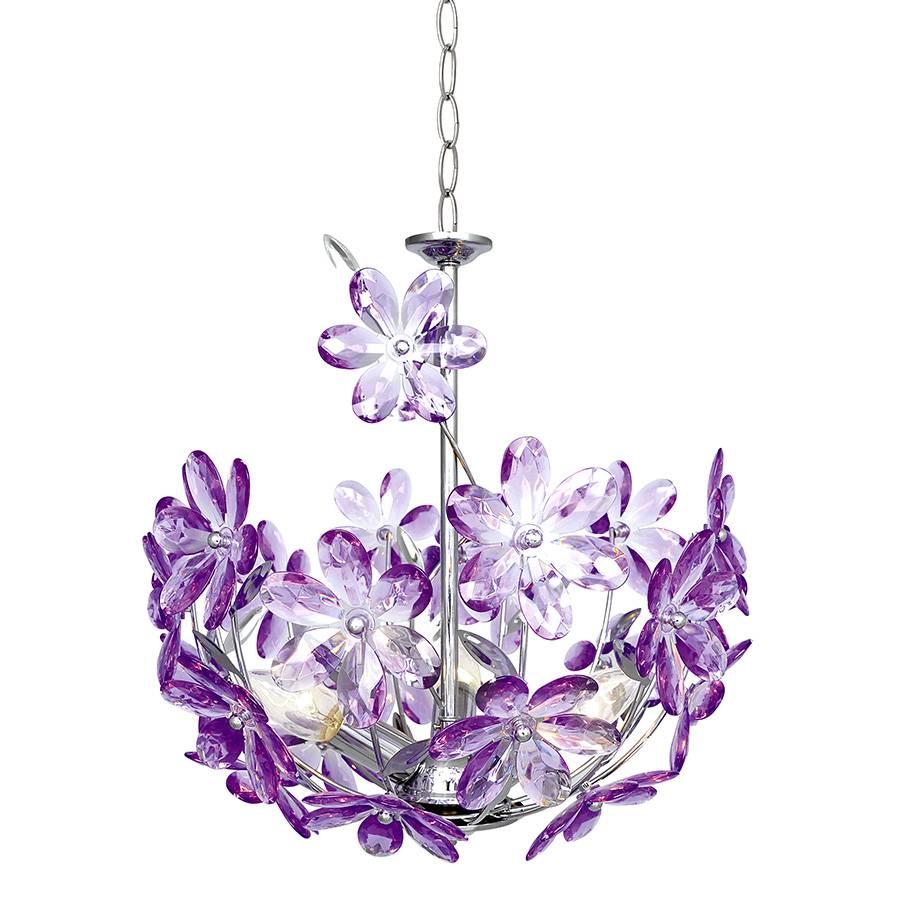 Подвесная люстра Globo Purple 5141 GLOBO ДИЗАЙНЕРСКИЕ, ORGANICA 107946 Фиолетовый Ceramica Globo  - Вид №1