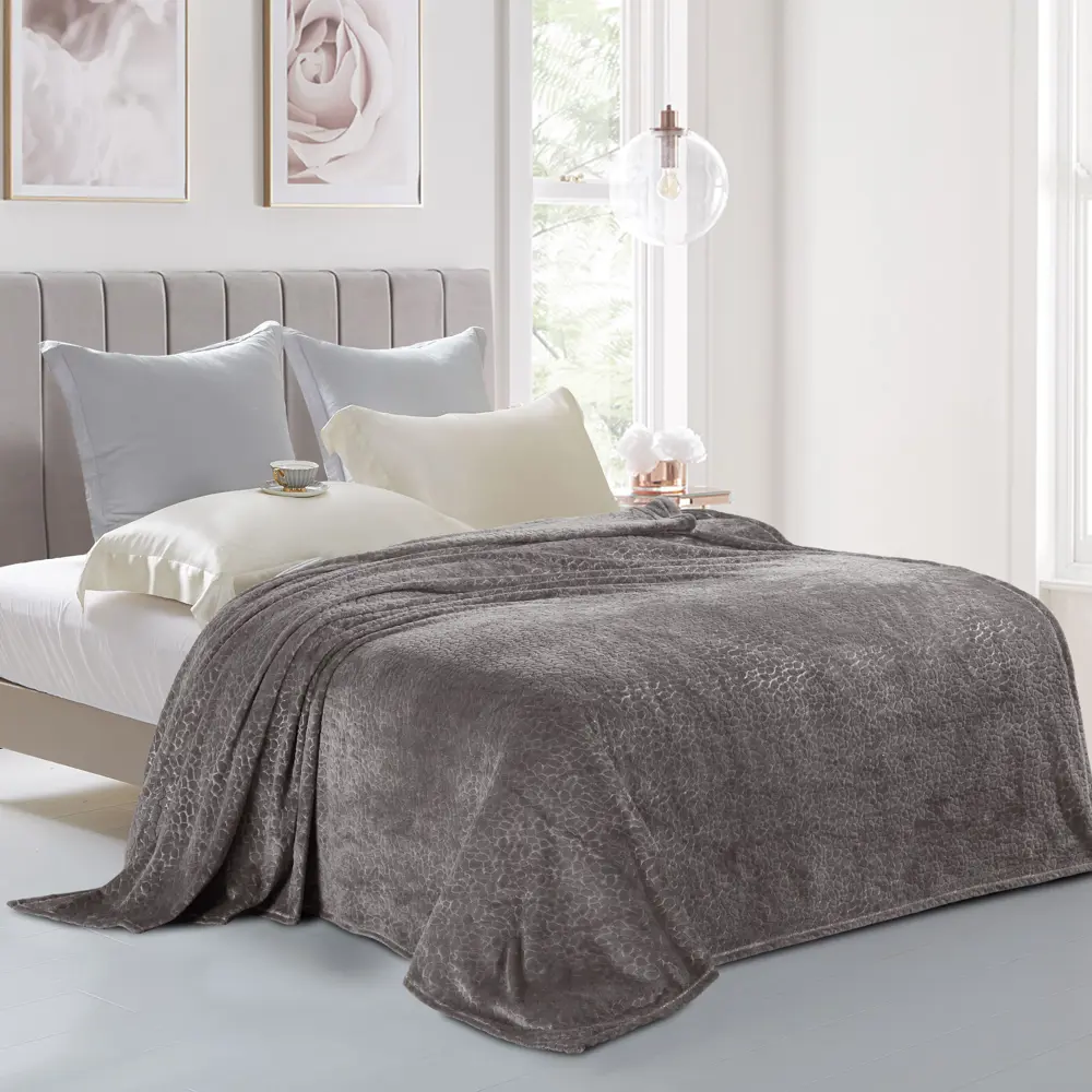 Плед Murmansk 140x200 см велсофт цвет серо-коричневый СТОЛИЦА ТЕКСТИЛЯ STLM-2159410 - Вид №4