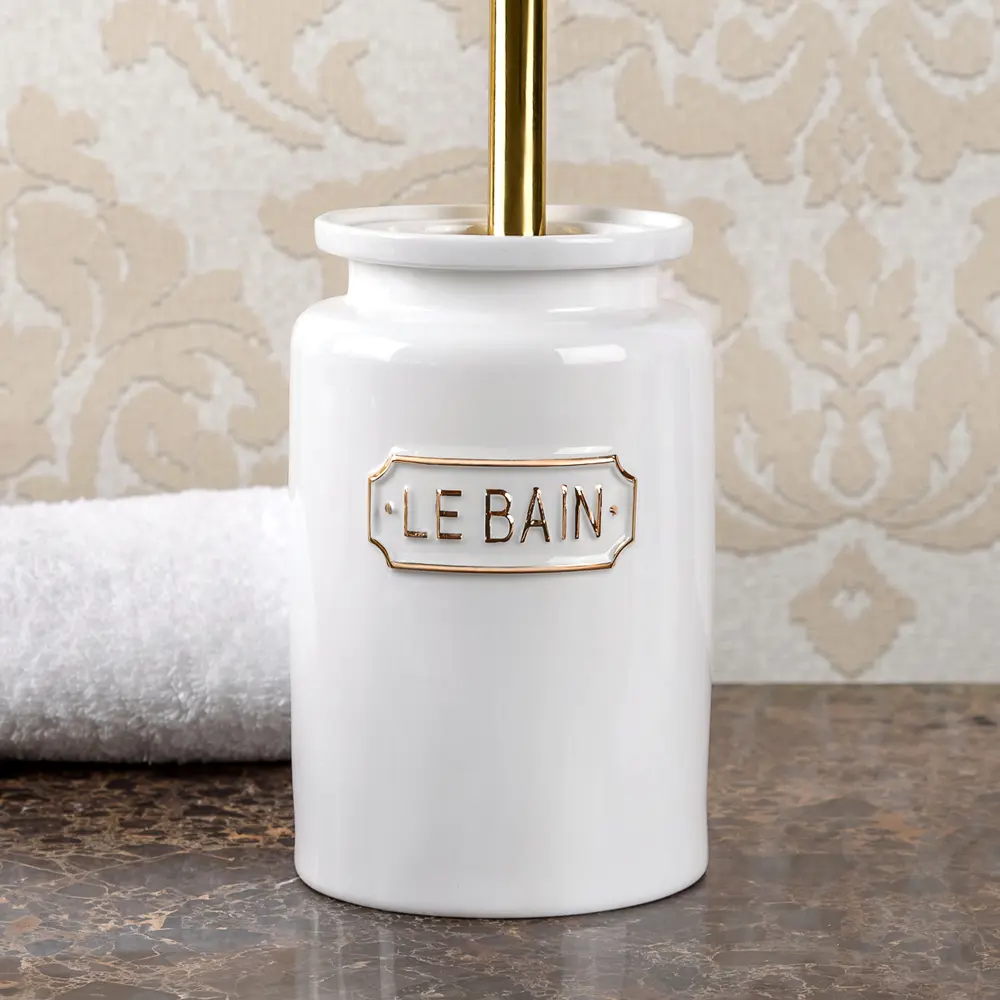 Ёршик для унитаза Wess Le Bain Blanc цвет золотой STLM-2011252 - Вид №3