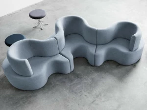 Verpan Секционный модульный диван из ткани Cloverleaf