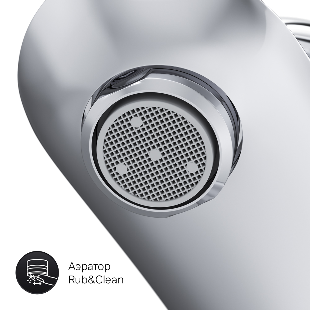 F8093016 смеситель для умывальника излив 110 мм хром шт AM.PM Like - Вид №6