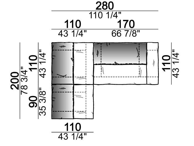 Секционный кожаный диван Arketipo CRAZY DIAMOND ARCH-00133462 - Вид №52