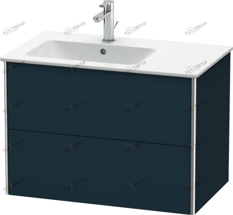 XS417609898 Тумбочка подвесная XSquare #XS4176 810 x 478 мм Темно-синий шелковисто-матовый лак Duravit