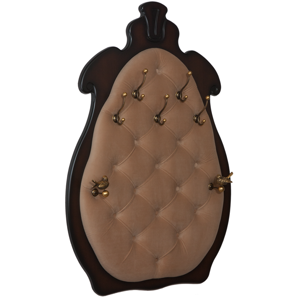 11554 Вешалка настенная Квин Каштан Капучино 2 BOGACHO 4627155816490 - Вид №1