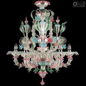 1066 ORIGINALMURANOGLASS Люстра Ванделия на 6 лампочек - Реццонико - муранское стекло OMG 70 см