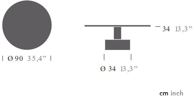 Kettal Низкий стол из алюминия Roll sun-id-1376773 - Вид №1