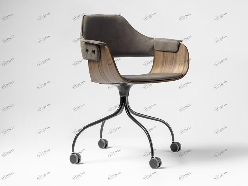 BD Barcelona Design Мягкое вращающееся кресло на колесиках Showtime sun-id-1403037