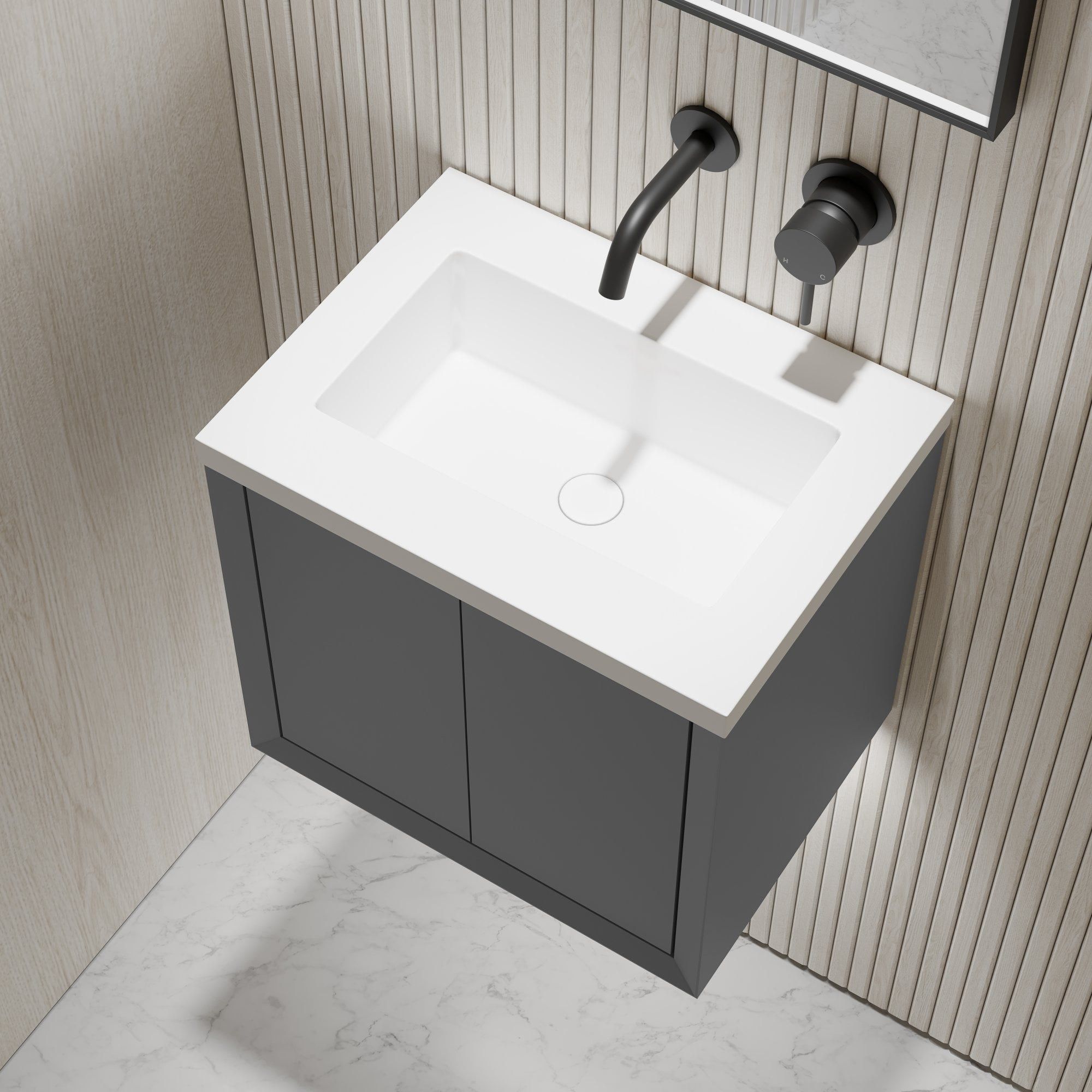 Одинарный умывальник из смолы со встроенным умывальником LUSSO Volini ARCH-00130849 - Вид №8