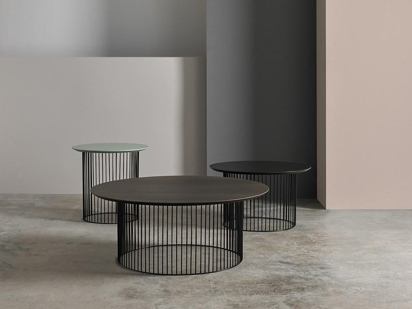 Kendo Mobiliario Низкий круглый журнальный столик из стали и дерева sun-id-1394498 - Вид №1