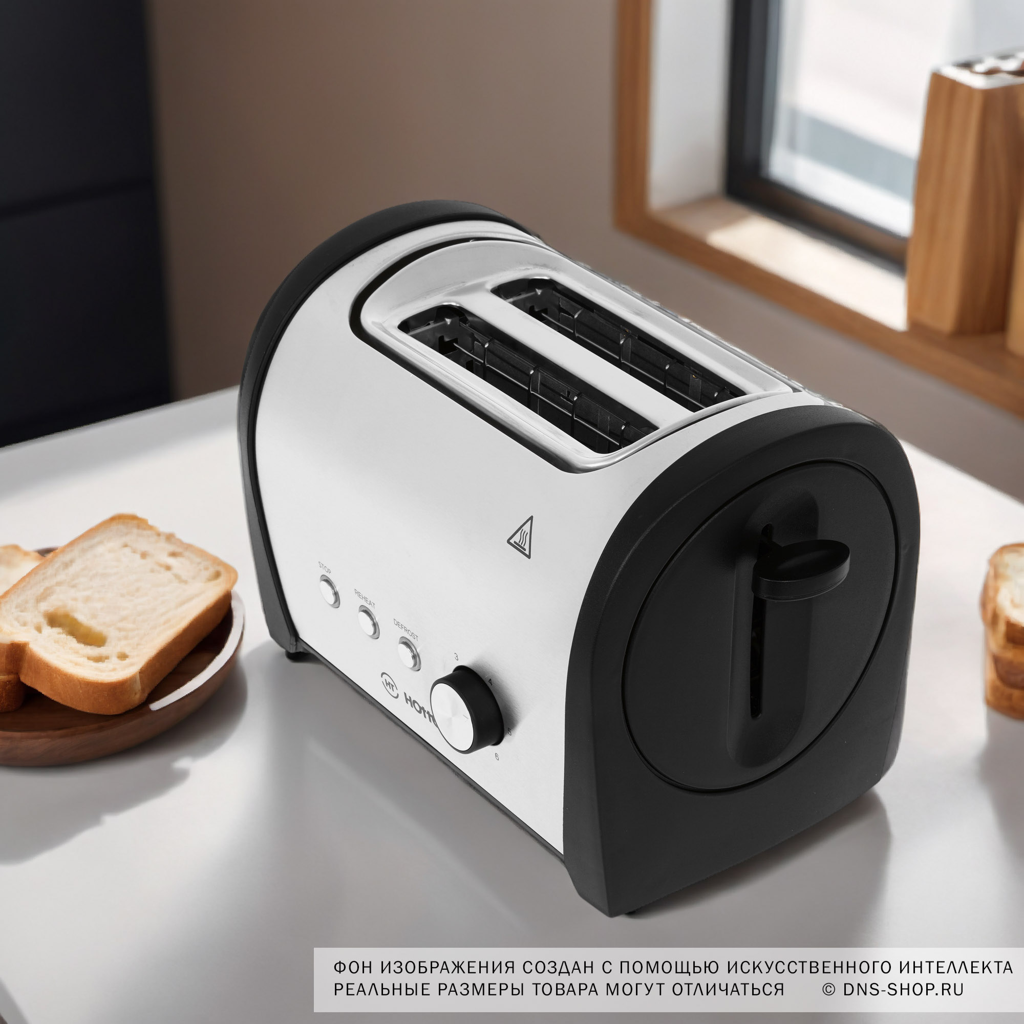 5361635 Тостер HOTTEK HT-979-200 серебристый STDN-0152131 - Вид №8