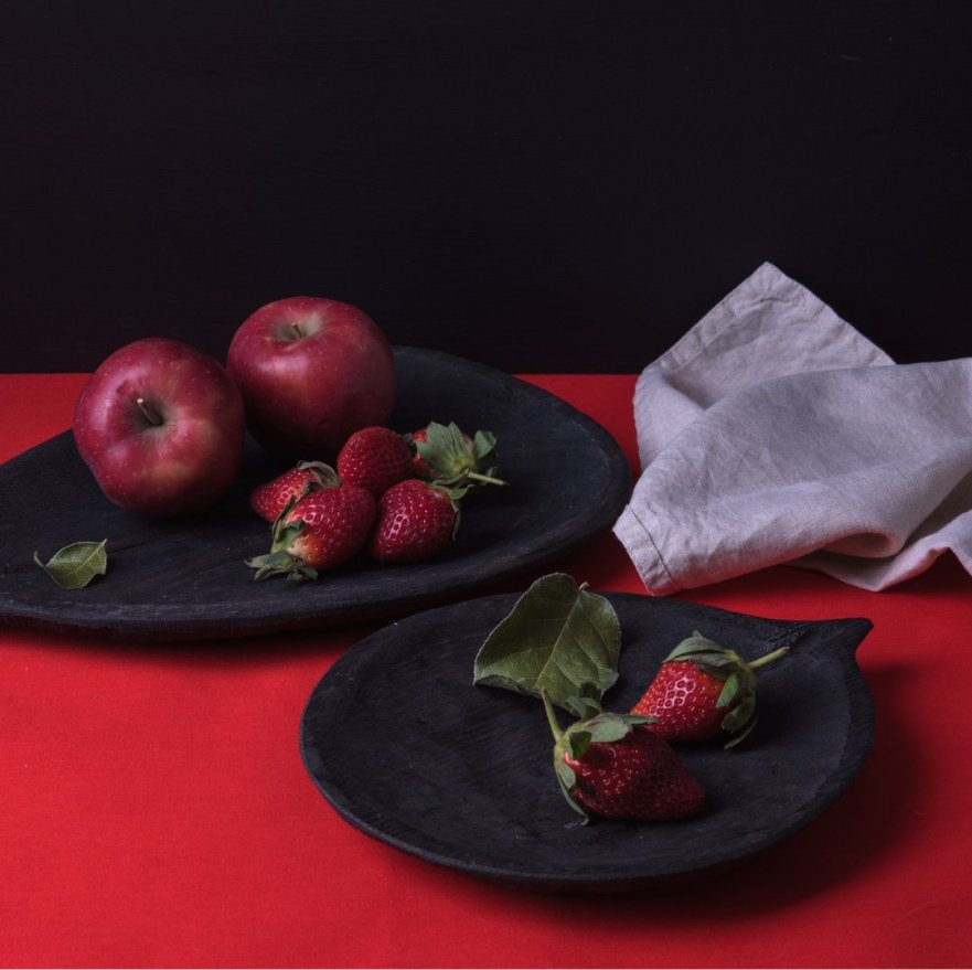 Тарелка черная FUGA ECO WOOD 123587 Чёрный  - Вид №2