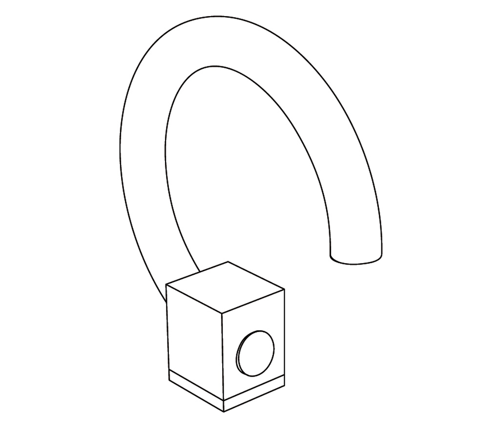 C24-1S2 C24-1S2 Излив для раковины на край FUSION Cristal & Bronze FUSION - Вид №1