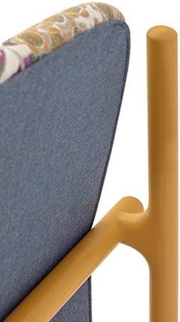 Zanotta Двуспальная кровать в современном стиле из ткани с мягким изголовьем sun-id-1514240 - Вид №3