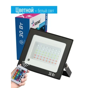90815185 Прожектор светодиодный КОСМОС K_PR5_LED_30RGB 30 Вт 6500 К IP65 изменение цвета RGB STLM-1412190