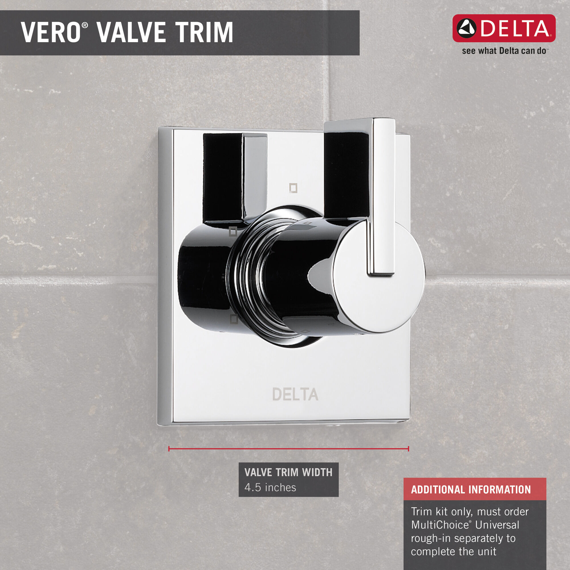 T11853-CZ 3-позиционная регулировка 2-портового дивертора Delta Faucet Vero Шампанское бронза - Вид №1