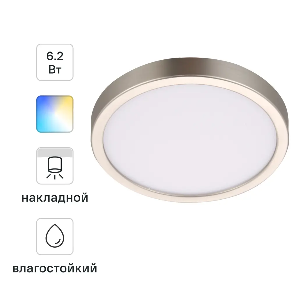 INSPIRE Sanoa - накладной светодиодный спот с регулируемой яркостью и влагозащитой 85323810 STLM-0932965