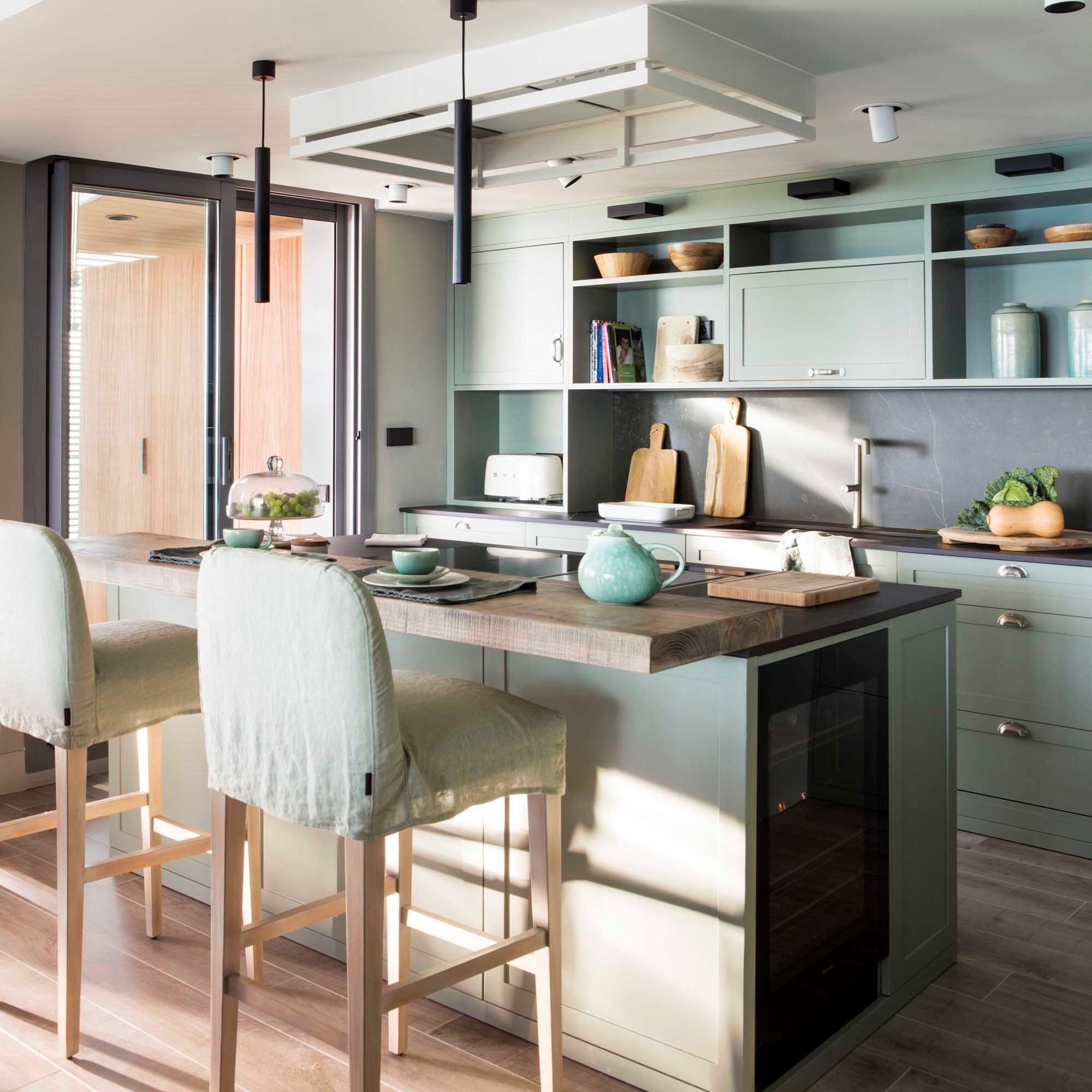 Высокий тканевый табурет с подставкой для ног со спинкой CREARTE COLLECTIONS Mauro Essence ARCH-00020122 - Вид №5