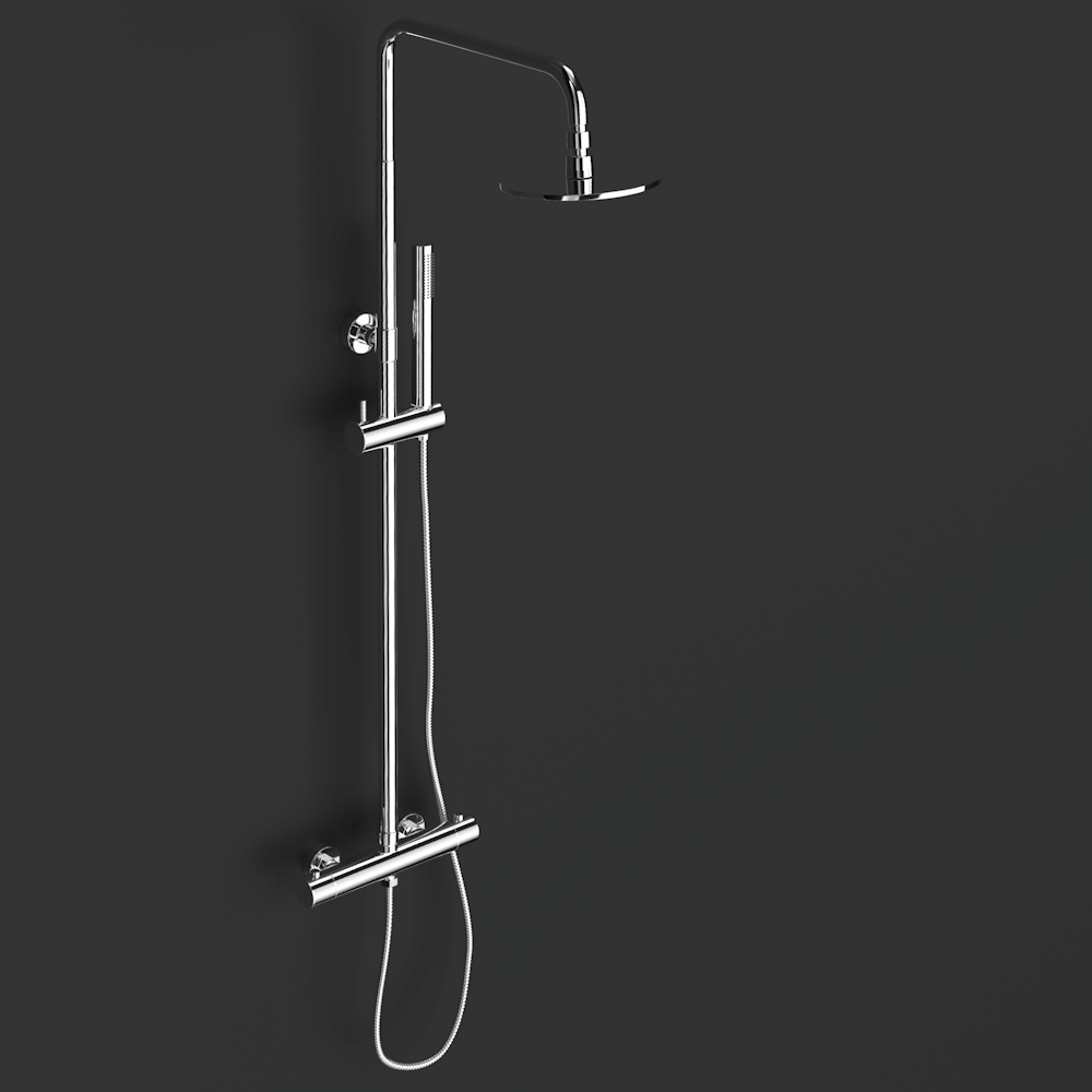 D425-B Термостатический двухпозиционный душ с лейкой Duten  - Вид №1