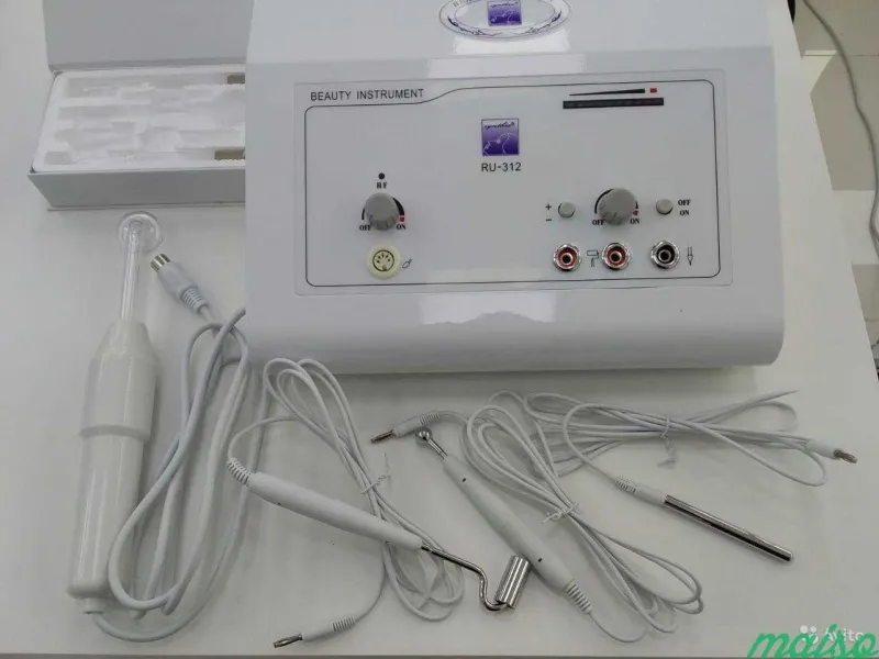 36652 Комбайн косметологический 2 в 1 RU-312: Дарсонваль + Гальваника AURO  - Вид №1