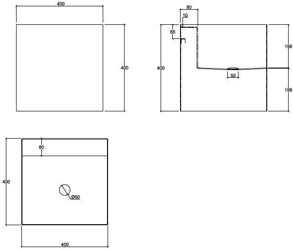 Подвесная раковина настенная овальная Water Evolution Rubik белая sun-id-1442949 - Вид №2