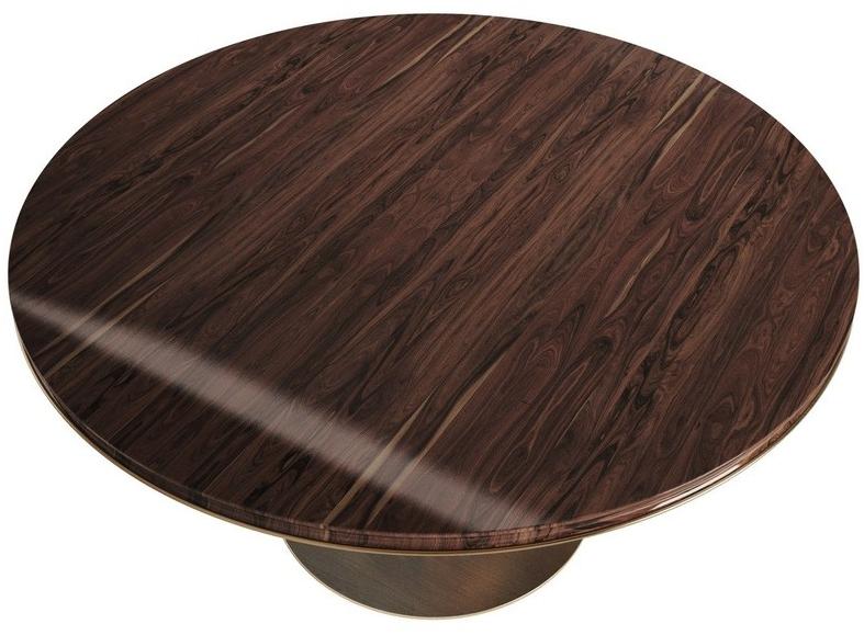 Porustudio Круглый обеденный стол из фанерованной древесины sun-id-1496714 - Вид №1