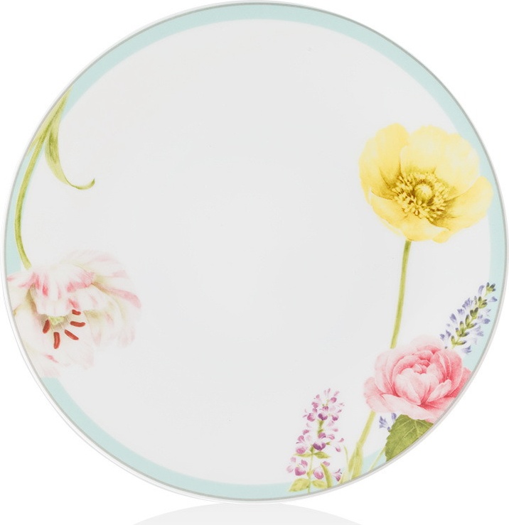 10637907 Noritake Тарелка закусочная Noritake "Пикник в саду" 21см Фарфор 