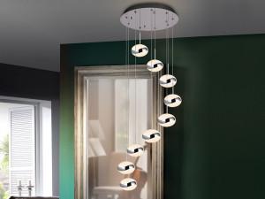 086509 Подвесной светильник LED 9L хром Schuller Lipse