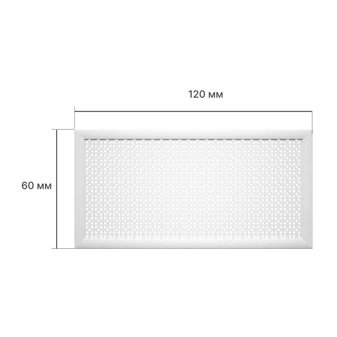 Экран для радиатора 120х60 см Сусанна белый STELLA STSR-1209 Standart - Вид №2