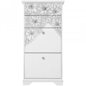 11619 Комод Терра-4 (с 4-мя ящиками) Айс Античное серебро BOGACHO