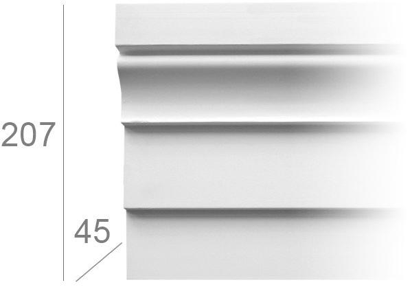 GESSO Гипсовая рама для фасада  3007  - Вид №1