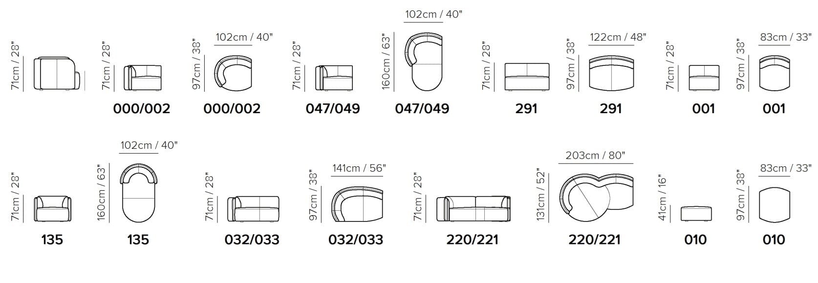 Кожаный модульный угловой диван Natuzzi Italia Deep ARCH-00063419 - Вид №6