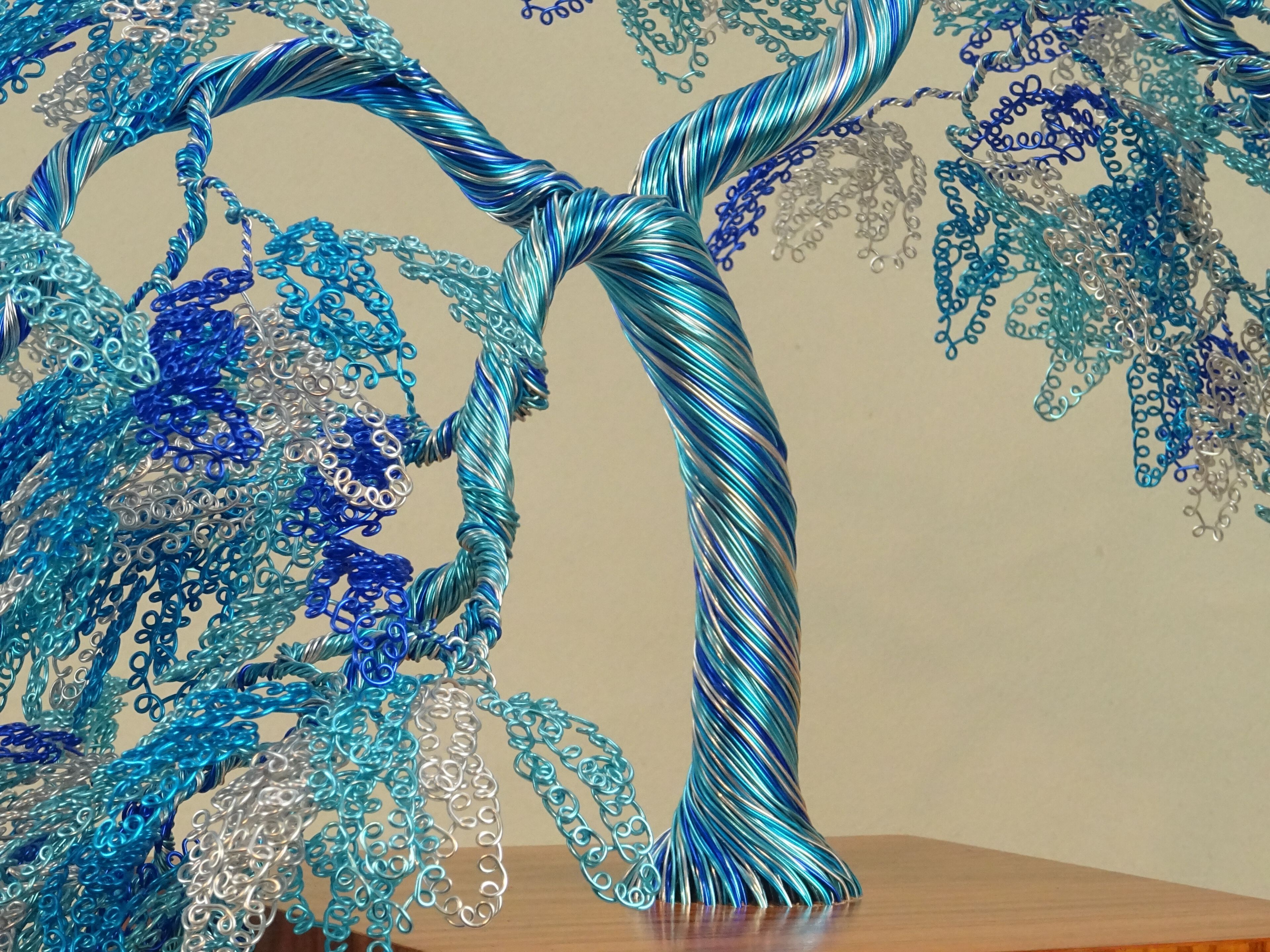 Скульптура из алюминия и оливкового дерева Mosche Bianche Zen Bonsai ARCH-00072181 - Вид №2