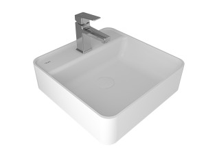 Квадратный умывальник Fireclay