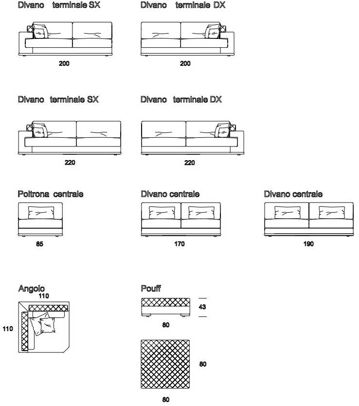 Former In Italia Модульный угловой диван в бархате Visconti plus sun-id-1510085 - Вид №5