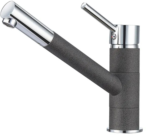 0010, ГРАФИТ (ЧЁРНО-СЕРЫЙ), СМЕСИТЕЛЬ КУХОННЫЙ