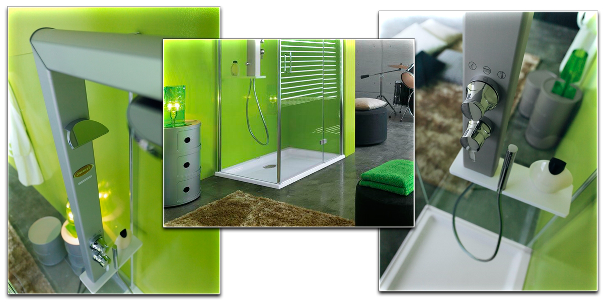 Душевое ограждение с колонной Start 100х80 9447-11760 Sx Jacuzzi 944711760SX - Вид №1