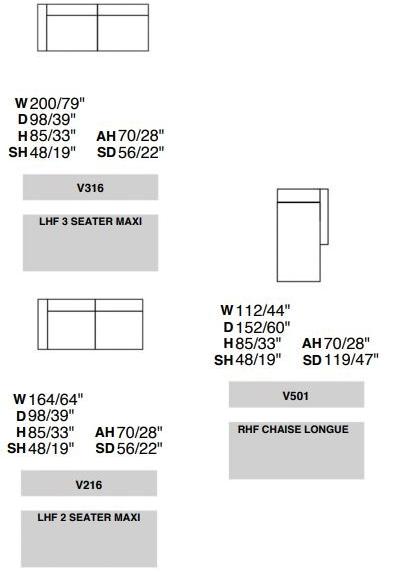 Rossini Sofas Модульный кожаный диван с шезлонгом sun-id-1360526 - Вид №3