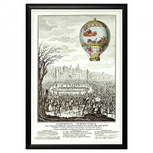 550016622_1818 Арт-постер «Флесселле» в Лионе, 19 января 1784» Object Desire