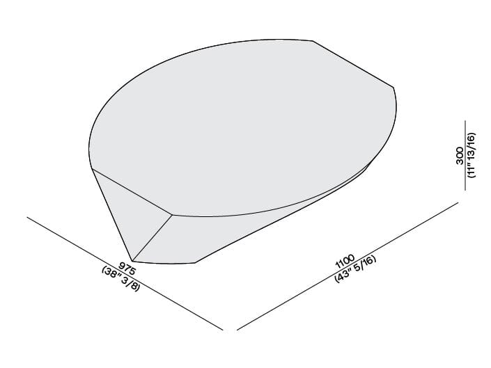 Низкий мраморный журнальный столик LUCE DI CARRARA Kairo ARCH-00010475 - Вид №1