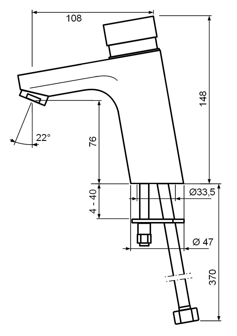 Benkiser Смеситель самозакрывающийся 176-20-00 