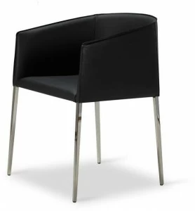 JORI Мягкое кожаное кресло с подлокотниками