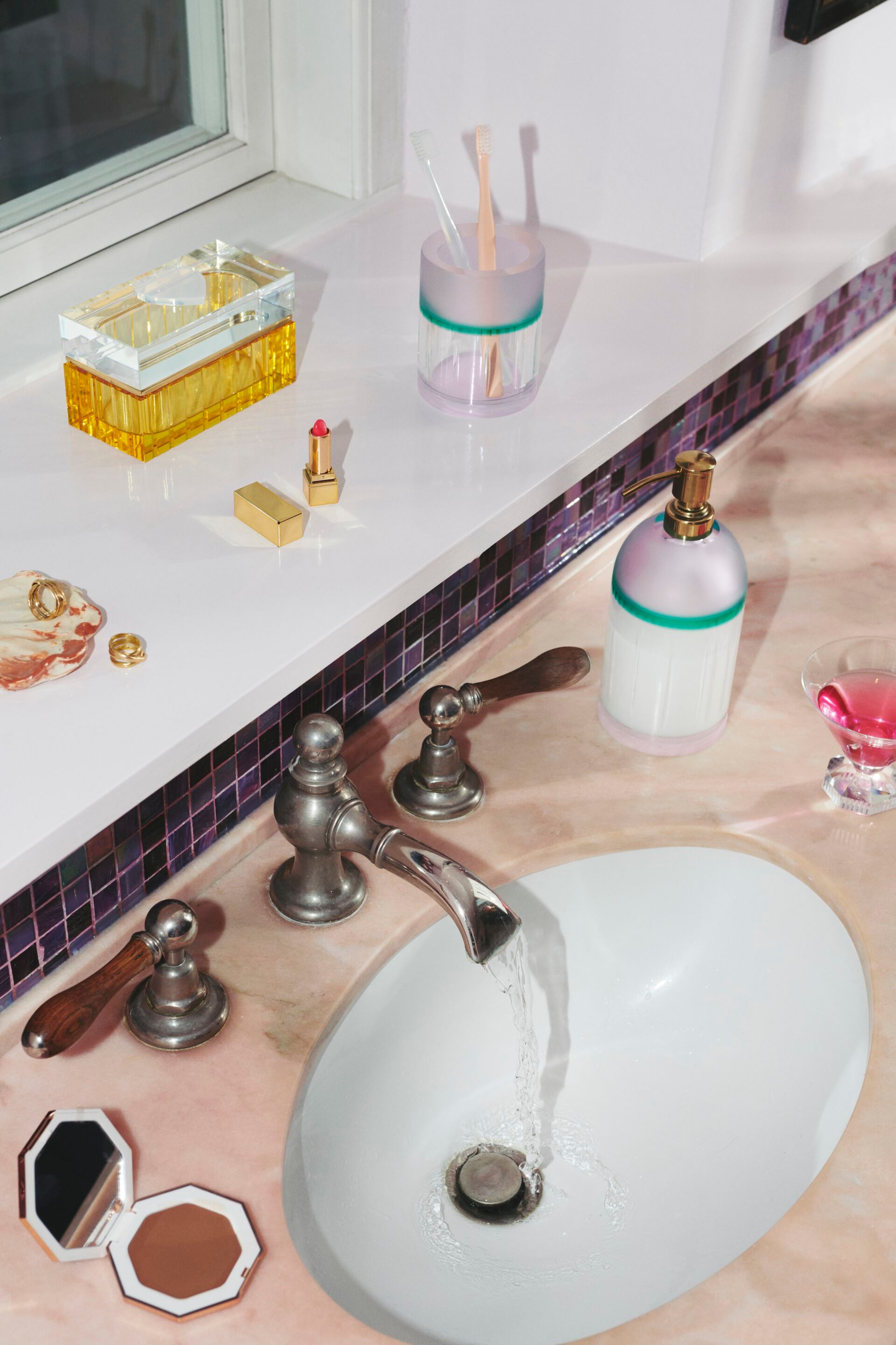 Кристалл мыло диспенсер Reflections Copenhagen Rose Prelude ARCH-00126155 - Вид №2