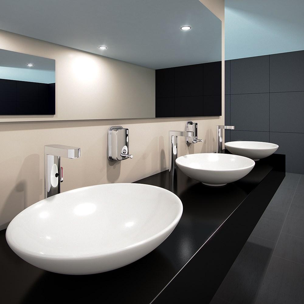 Бесконтактный смеситель с рычагом, высокий, с белой крышкой Presto SO'O 56209 56209.0 - Вид №3