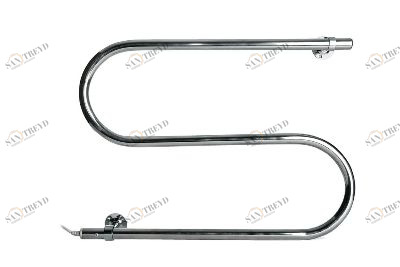 Полотенцесушитель электрический ТЕРА S-образный 420х500 (ПСН-03-01) с кронш. 30Вт 219118