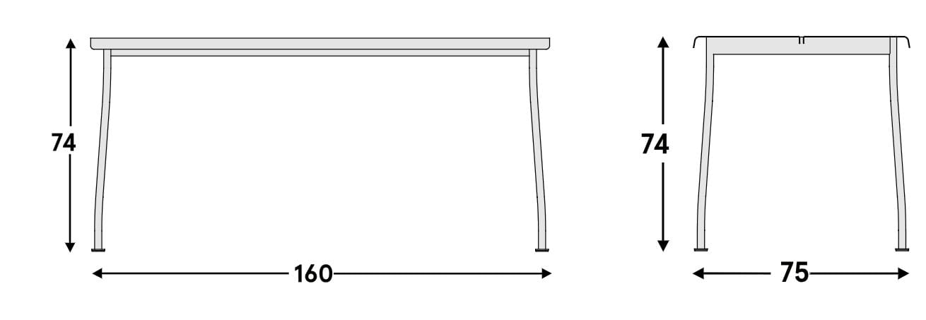 Стальной садовый стол с порошковым покрытием MDD Flaner ARCH-00005213 - Вид №3