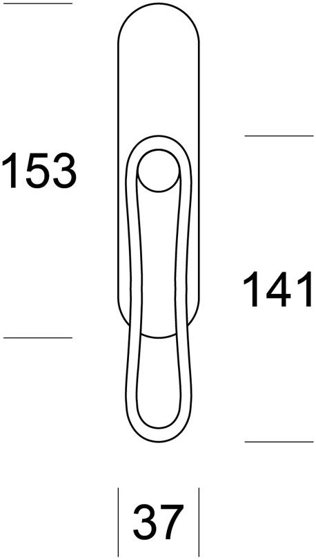 Ento Оконная ручка из латуни dk Infinito 6093 - Вид №2