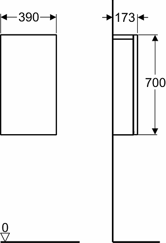44771 IFO Renova Тумба с дверцей, глянцевый белый  - Вид №5